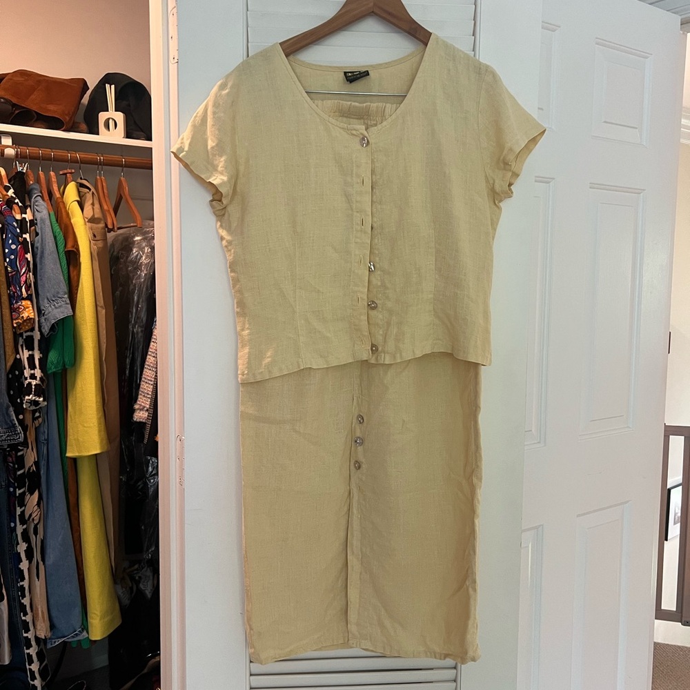 100% hemp skirt and top set